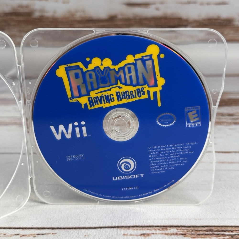 Rayman Raving Rabbids (Nintendo Wii, 2006) Disc Only Used - Picture 1 of 2